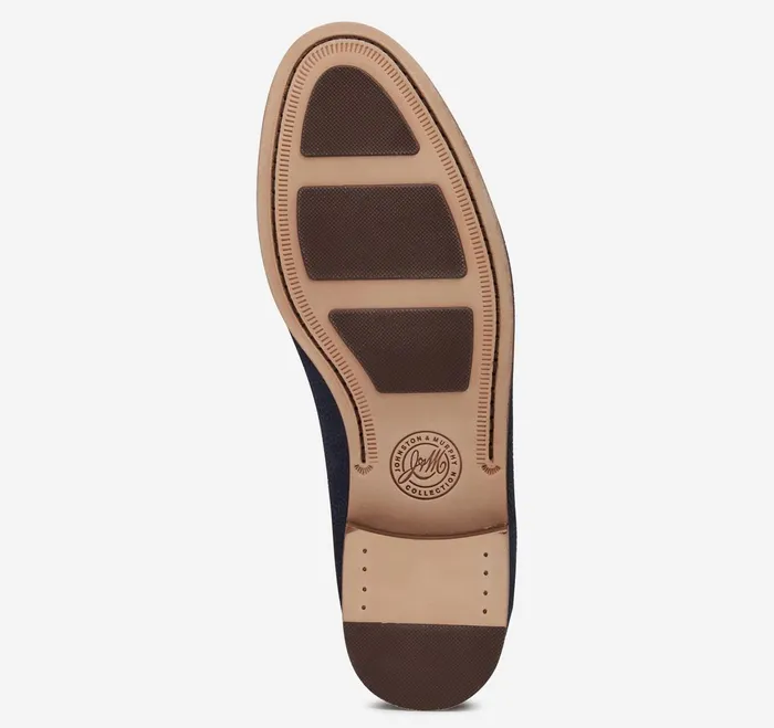 Men Baldwin Penny Loafer Navy English Suede JohnstonandMurphy SlipOns and Loafers Men Baldwin Penny Loafer Navy English Suede JohnstonandMurphy SlipOns and Loafers