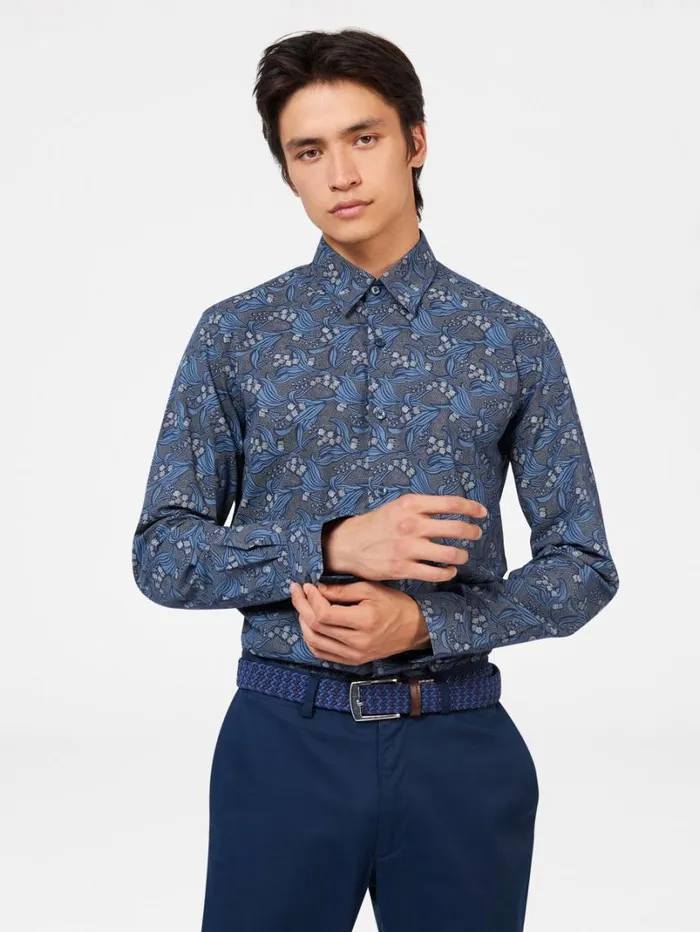 Men Ben Sherman Archive Print Shirts Art Nouveau Floral Print Shirt Men Ben Sherman Archive Print Shirts Art Nouveau Floral Print Shirt