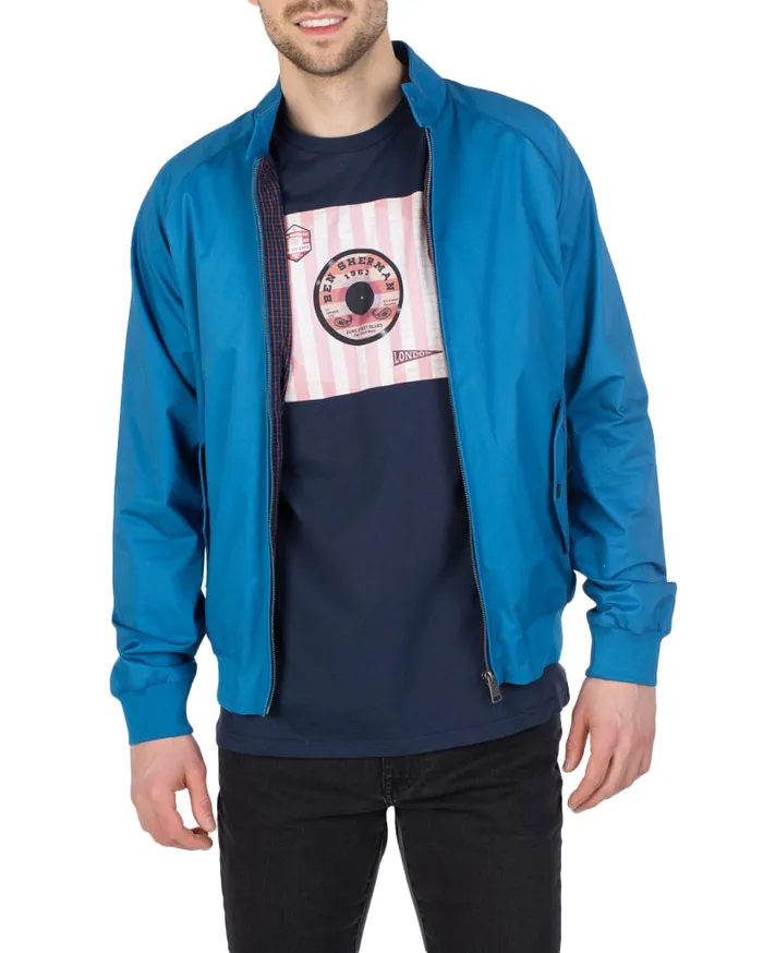 Men Ben Sherman Harrington Jackets Harrington Jacket 8211 Marine