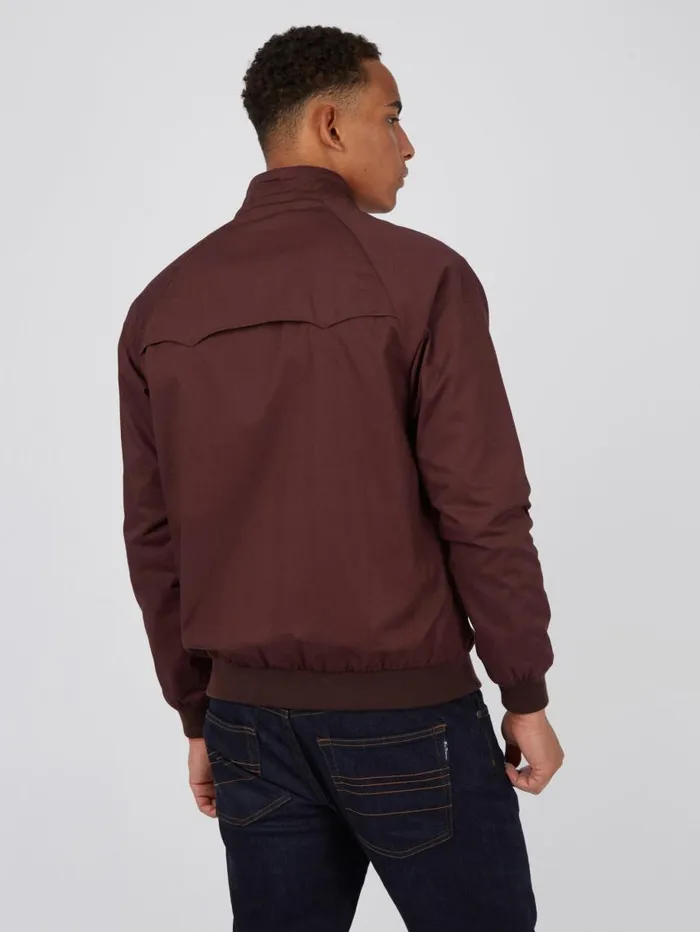 Men Ben Sherman Harrington Jackets Signature Harrington Jacket 8211 Bordeaux