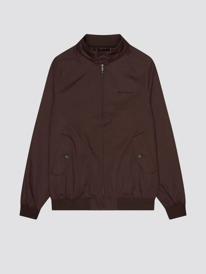 Men Ben Sherman Harrington Jackets Signature Harrington Jacket 8211 Bordeaux