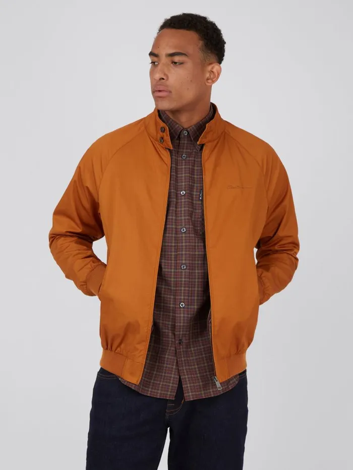 Men Ben Sherman Harrington Jackets Signature Harrington Jacket 8211 Gold Metal Men Ben Sherman Harrington Jackets Signature Harrington Jacket 8211 Gold Metal