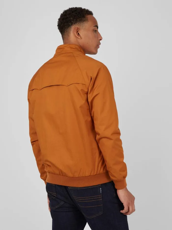 Men Ben Sherman Harrington Jackets Signature Harrington Jacket 8211 Gold Metal