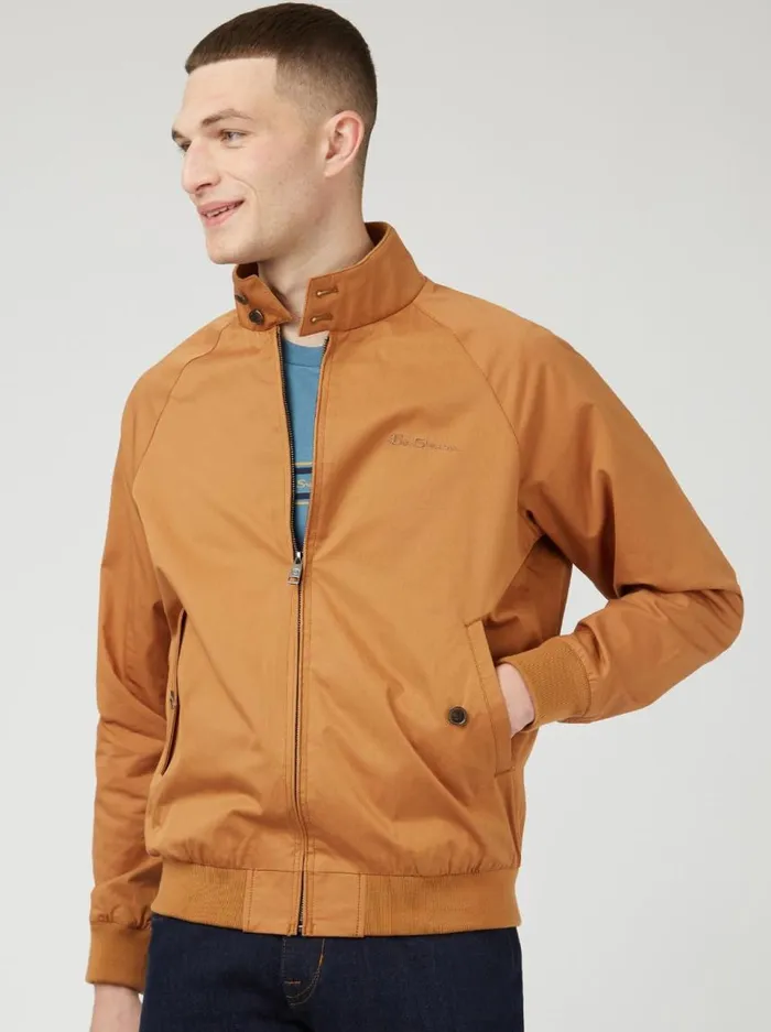 Men Ben Sherman Harrington Jackets Signature Harrington Jacket 8211 Tan Men Ben Sherman Harrington Jackets Signature Harrington Jacket 8211 Tan