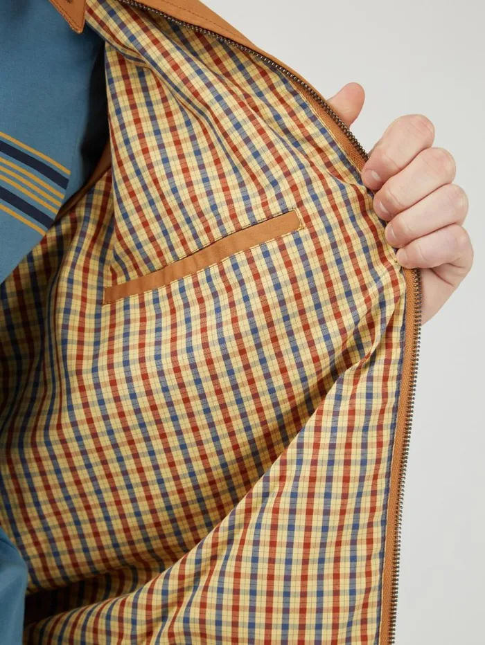 Men Ben Sherman Harrington Jackets Signature Harrington Jacket 8211 Tan Men Ben Sherman Harrington Jackets Signature Harrington Jacket 8211 Tan