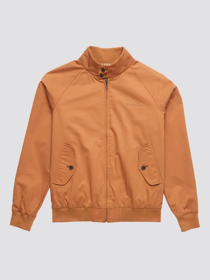 Men Ben Sherman Harrington Jackets Signature Harrington Jacket 8211 Tan Men Ben Sherman Harrington Jackets Signature Harrington Jacket 8211 Tan