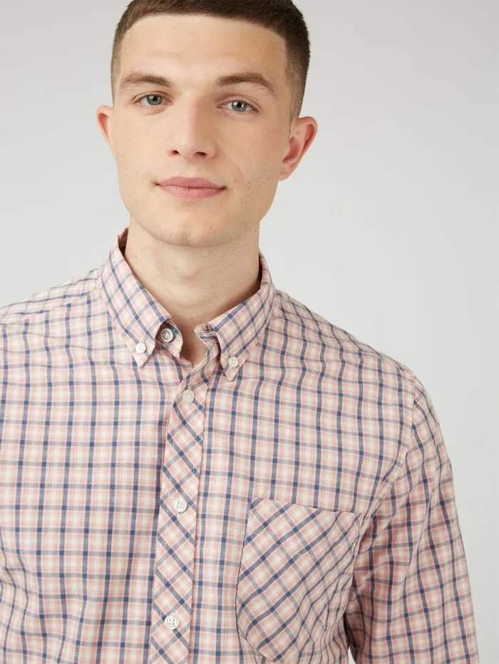 Men Ben Sherman Heritage Check Shirts Signature House Check LongSleeve Shirt 8211 Light Pink Men Ben Sherman Heritage Check Shirts Signature House Check LongSleeve Shirt 8211 Light Pink
