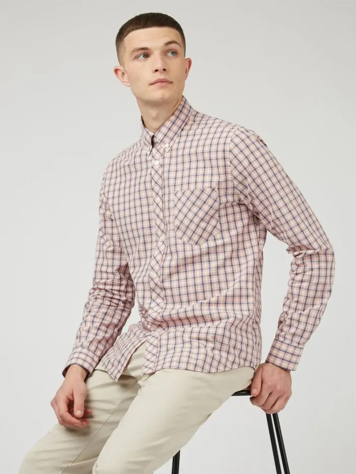 Men Ben Sherman Heritage Check Shirts Signature House Check LongSleeve Shirt 8211 Light Pink Men Ben Sherman Heritage Check Shirts Signature House Check LongSleeve Shirt 8211 Light Pink