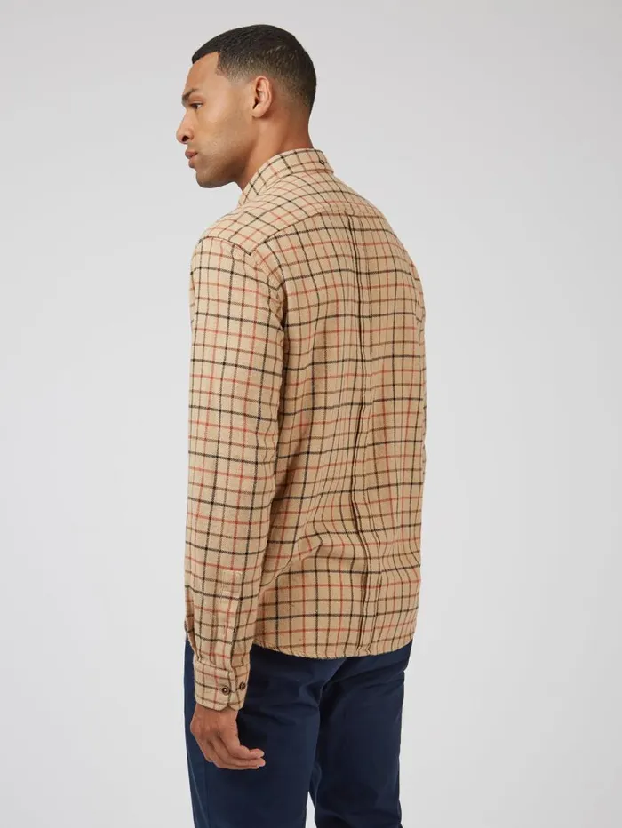 Men Ben Sherman Heritage Check Shirts Tattersall Check LongSleeve Shirt 8211 Fawn Men Ben Sherman Heritage Check Shirts Tattersall Check LongSleeve Shirt 8211 Fawn