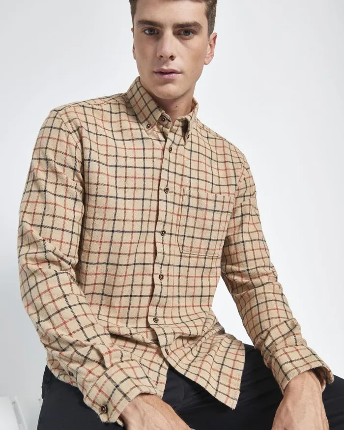Men Ben Sherman Heritage Check Shirts Tattersall Check LongSleeve Shirt 8211 Fawn Men Ben Sherman Heritage Check Shirts Tattersall Check LongSleeve Shirt 8211 Fawn