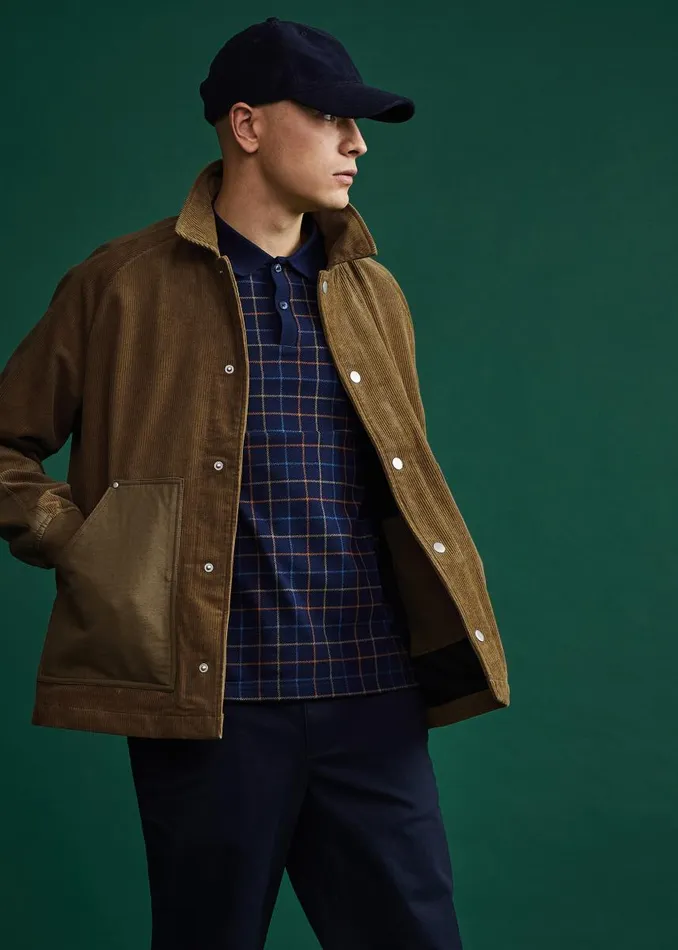 Men Ben Sherman Jackets and Outerwear Corduroy Colorblock Workwear Jacket