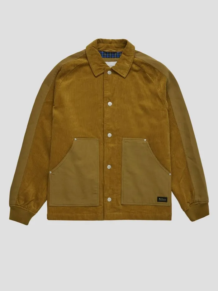 Men Ben Sherman Jackets and Outerwear Corduroy Colorblock Workwear Jacket Men Ben Sherman Jackets and Outerwear Corduroy Colorblock Workwear Jacket
