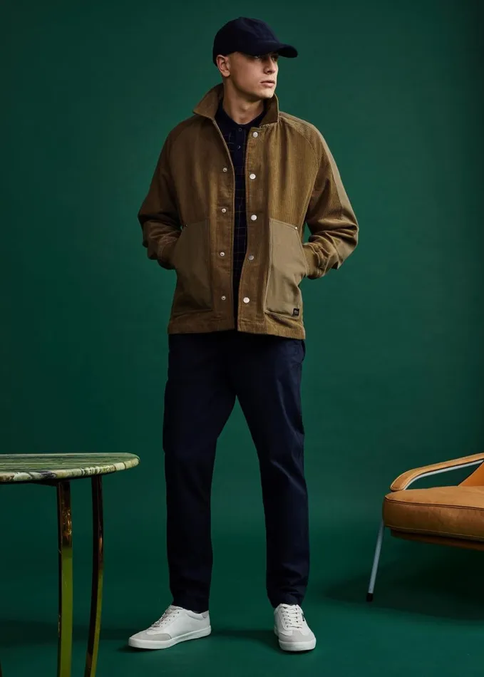 Men Ben Sherman Jackets and Outerwear Corduroy Colorblock Workwear Jacket Men Ben Sherman Jackets and Outerwear Corduroy Colorblock Workwear Jacket