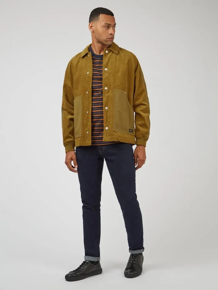 Men Ben Sherman Jackets and Outerwear Corduroy Colorblock Workwear Jacket Men Ben Sherman Jackets and Outerwear Corduroy Colorblock Workwear Jacket