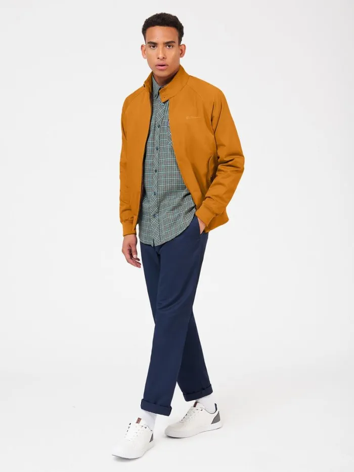 Men Ben Sherman Jackets and Outerwear Signature Harrington Jacket 8211 Mustard Men Ben Sherman Jackets and Outerwear Signature Harrington Jacket 8211 Mustard