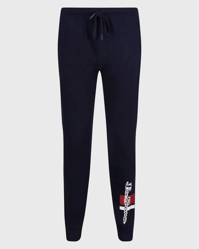 Men Ben Sherman Joggers and Track Pants Julian Lounge Pants 8211 Navy