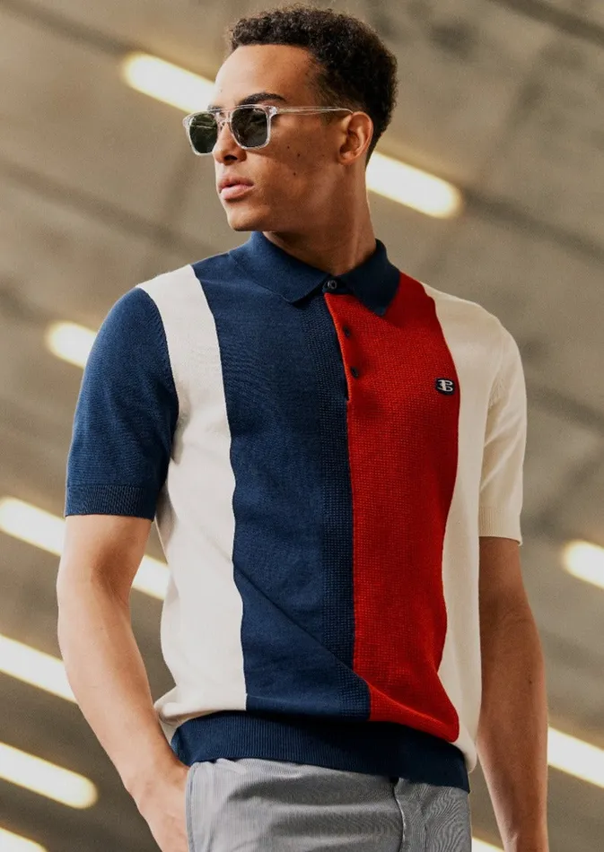 Men Ben Sherman Mod Knit Polos B By Stripe Knit Polo 8211 Navy Men Ben Sherman Mod Knit Polos B By Stripe Knit Polo 8211 Navy