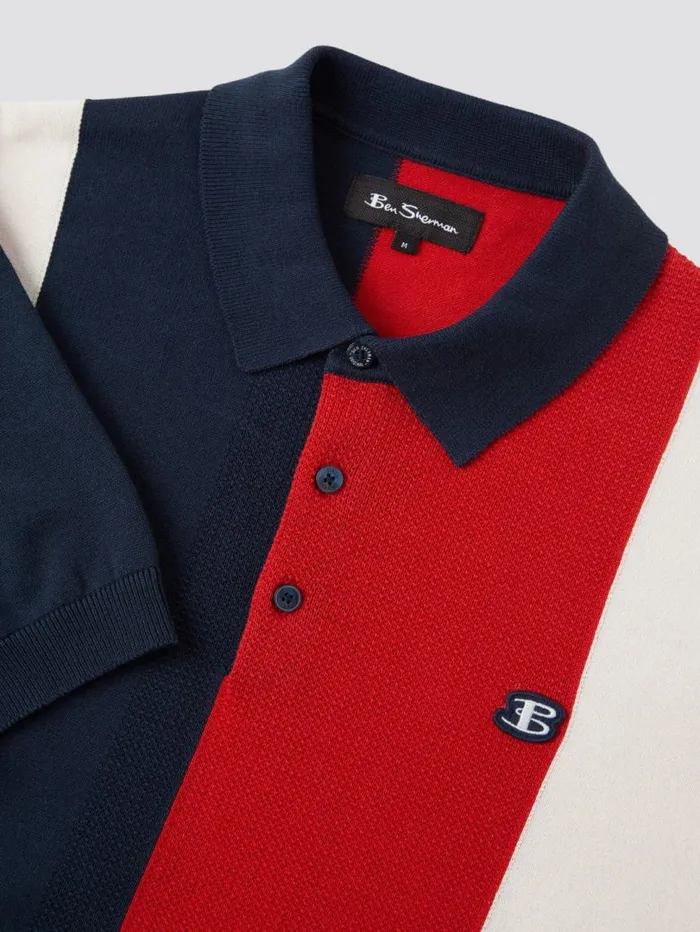 Men Ben Sherman Mod Knit Polos B By Stripe Knit Polo 8211 Navy Men Ben Sherman Mod Knit Polos B By Stripe Knit Polo 8211 Navy