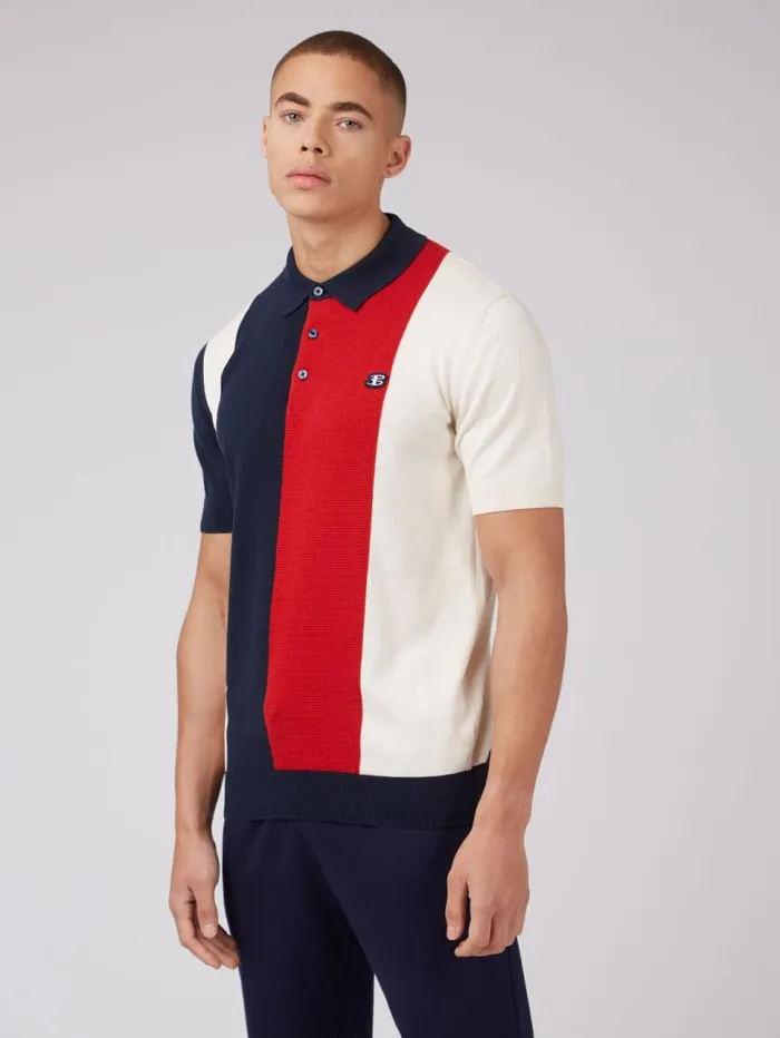 Men Ben Sherman Mod Knit Polos B By Stripe Knit Polo 8211 Navy Men Ben Sherman Mod Knit Polos B By Stripe Knit Polo 8211 Navy