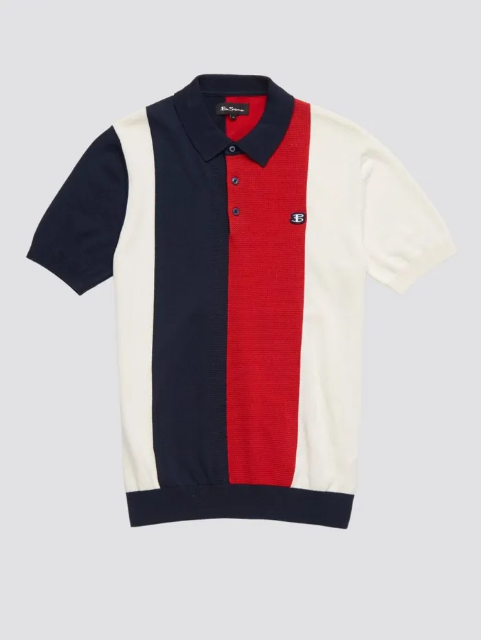 Men Ben Sherman Mod Knit Polos B By Stripe Knit Polo 8211 Navy Men Ben Sherman Mod Knit Polos B By Stripe Knit Polo 8211 Navy