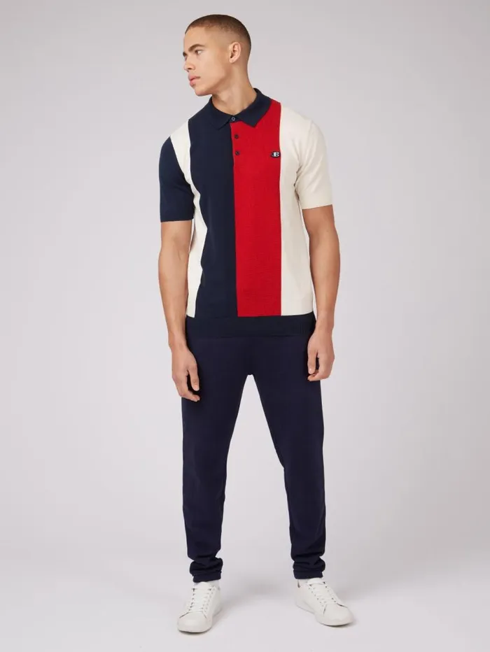 Men Ben Sherman Mod Knit Polos B By Stripe Knit Polo 8211 Navy Men Ben Sherman Mod Knit Polos B By Stripe Knit Polo 8211 Navy