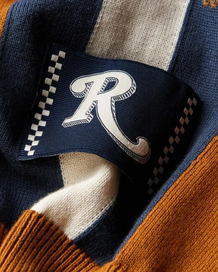 Men Ben Sherman Mod Knit Polos Rolling Stone Knit Zip Polo