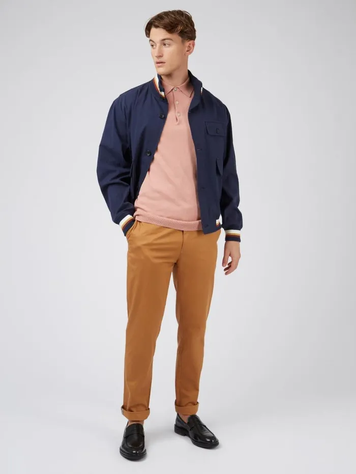 Men Ben Sherman Mod Knit Polos Signature Knit Polo Summer Knit Polo Pink Men Ben Sherman Mod Knit Polos Signature Knit Polo Summer Knit Polo Pink