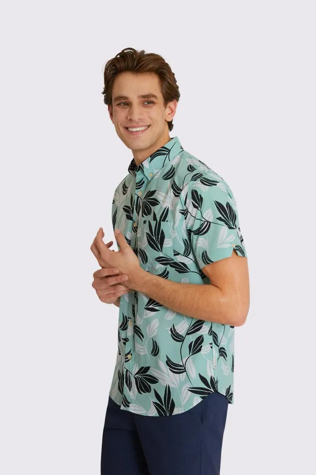 Men Ben Sherman Short Sleeve Shirts Floral Print ShortSleeve Shirt 8211 Eggshell Men Ben Sherman Short Sleeve Shirts Floral Print ShortSleeve Shirt 8211 Eggshell