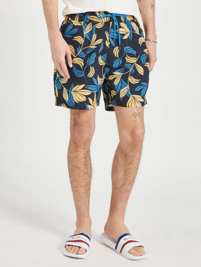 Men Ben Sherman Shorts The Bowman Printed Swim Shorts