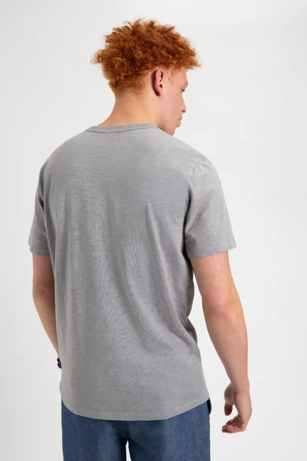 Men Ben Sherman TShirts and Graphic Tees Garment Dye Beatnik ShortSleeve TShirt 8211 Zinc