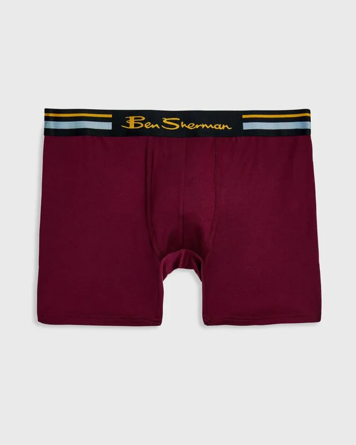 Men Ben Sherman Underwear 4Pack Microfiber Boxers 8211 PaisleyBurgundyNavyBlack