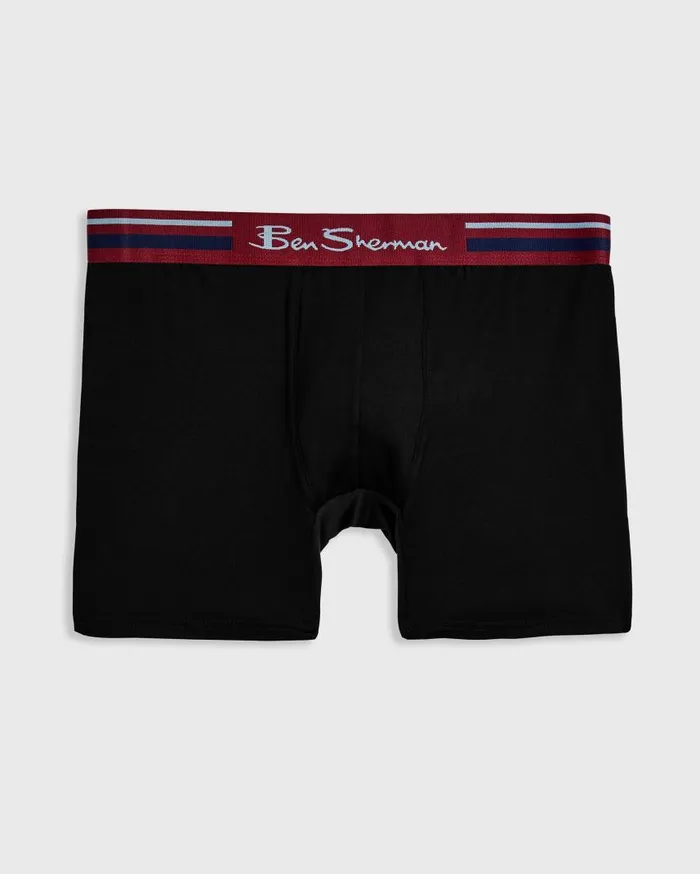 Men Ben Sherman Underwear 4Pack Microfiber Boxers 8211 PaisleyBurgundyNavyBlack