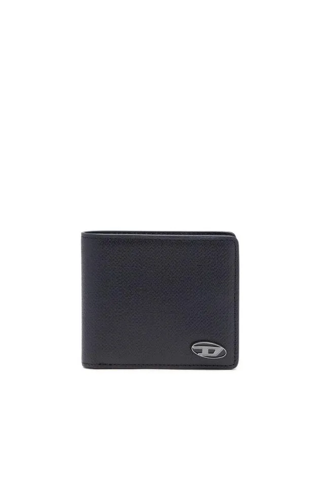 Men Bi Fold Coin S Black Diesel Wallets