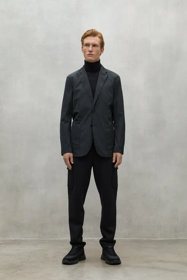 Men Black Alpen Jacket Ecoalf Coats And Jackets