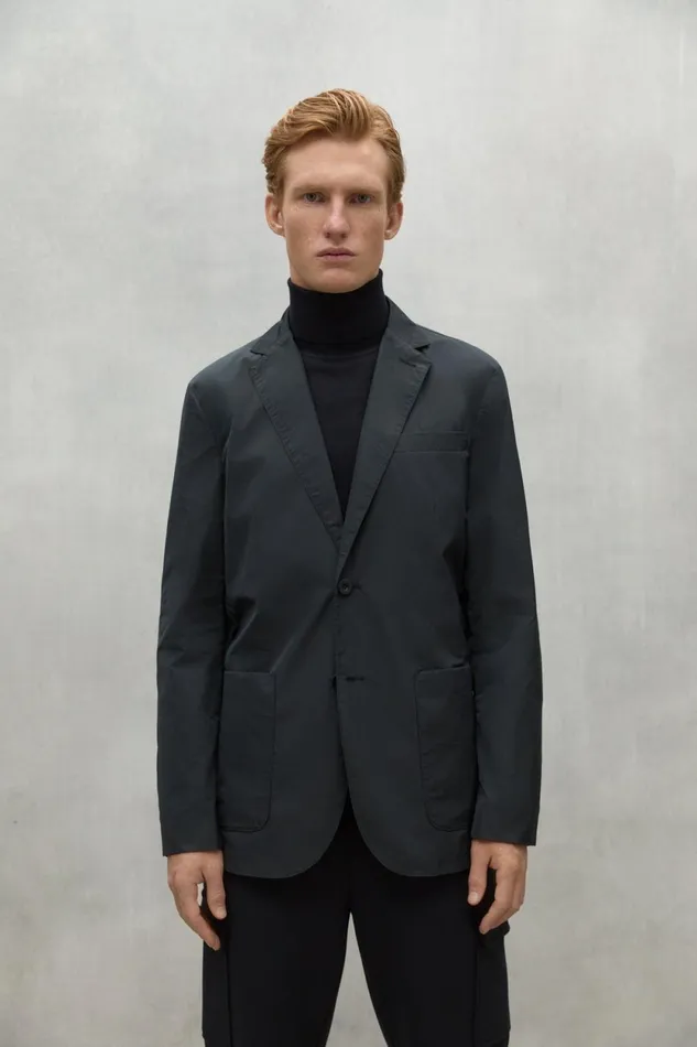 Men Black Alpen Jacket Ecoalf Coats And Jackets