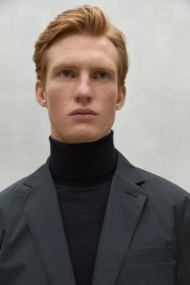 Men Black Alpen Jacket Ecoalf Coats And Jackets