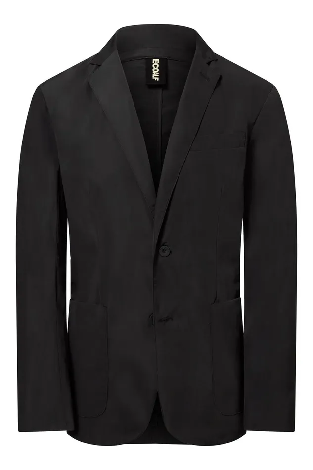 Men Black Alpen Jacket Ecoalf Coats And Jackets