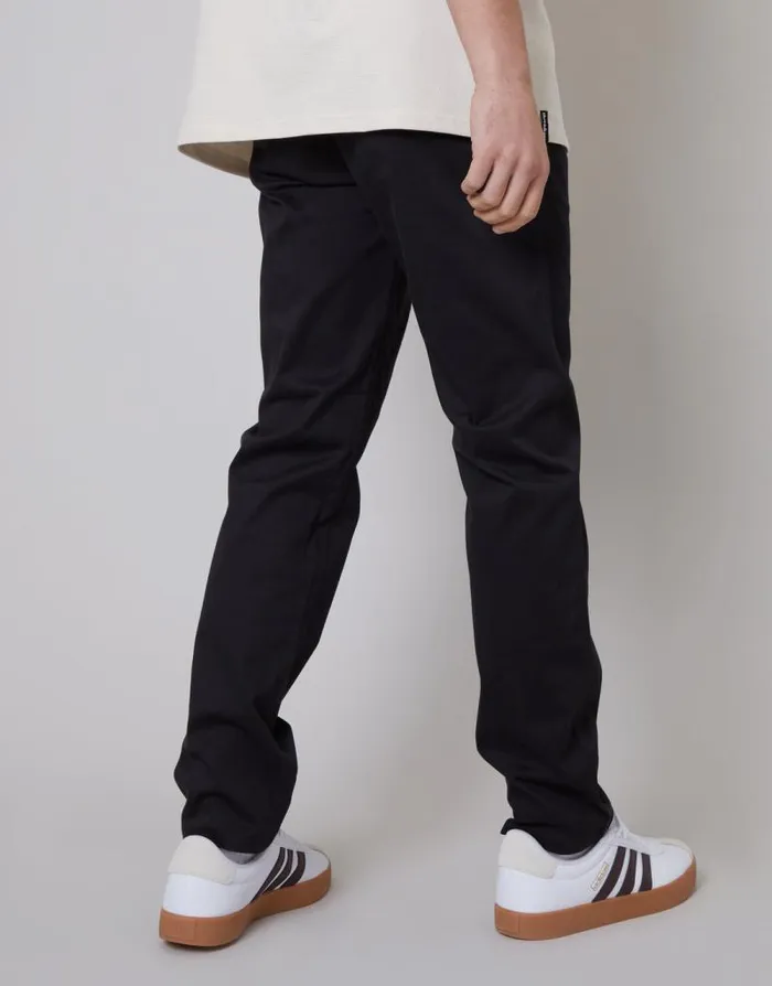 Men Black Regular Fit Chino Trousers Threadbare Chinos Men Black Regular Fit Chino Trousers Threadbare Chinos
