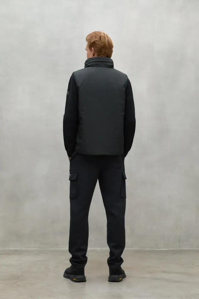 Men Black Tipa Jacket Ecoalf Knitwear