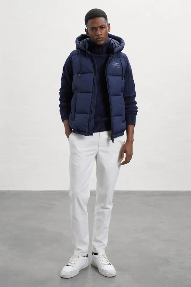 Men Blue Dablam Vest Ecoalf Vests