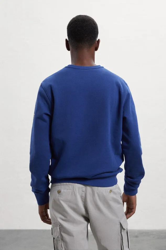 Men Blue Great B Sweatshirt Ecoalf Sweatshirts