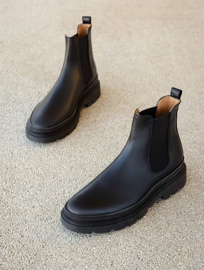 Men Boots Bobbies Maokee Noir Obscur