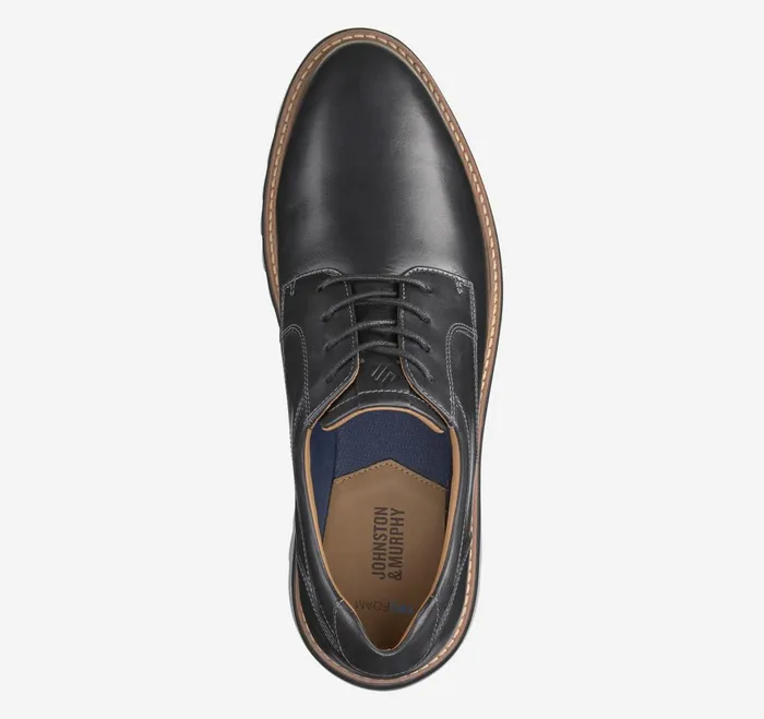 Men Braydon Plain Toe Black Full Grain JohnstonandMurphy LaceUps Men Braydon Plain Toe Black Full Grain JohnstonandMurphy LaceUps