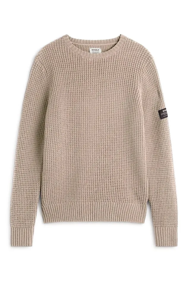 Men Brown Mera Knitted Jumper Ecoalf Knitwear