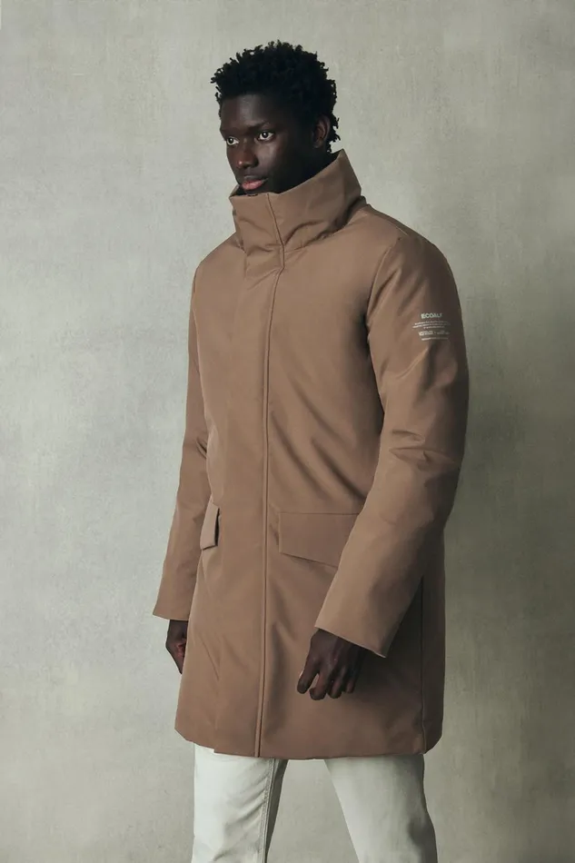 Men Brown Noshaq Coat Ecoalf Coats And Jackets