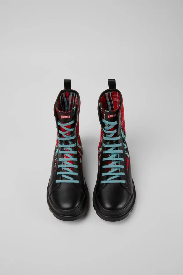 Men Brutus Multicolor Laceup Boots Camper Ankle Boots Men Brutus Multicolor Laceup Boots Camper Ankle Boots