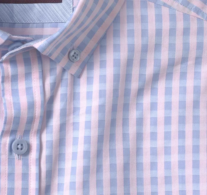 Men ButtonCollar Premium Cotton Shirt Pink Gingham JohnstonandMurphy Shirts Men ButtonCollar Premium Cotton Shirt Pink Gingham JohnstonandMurphy Shirts