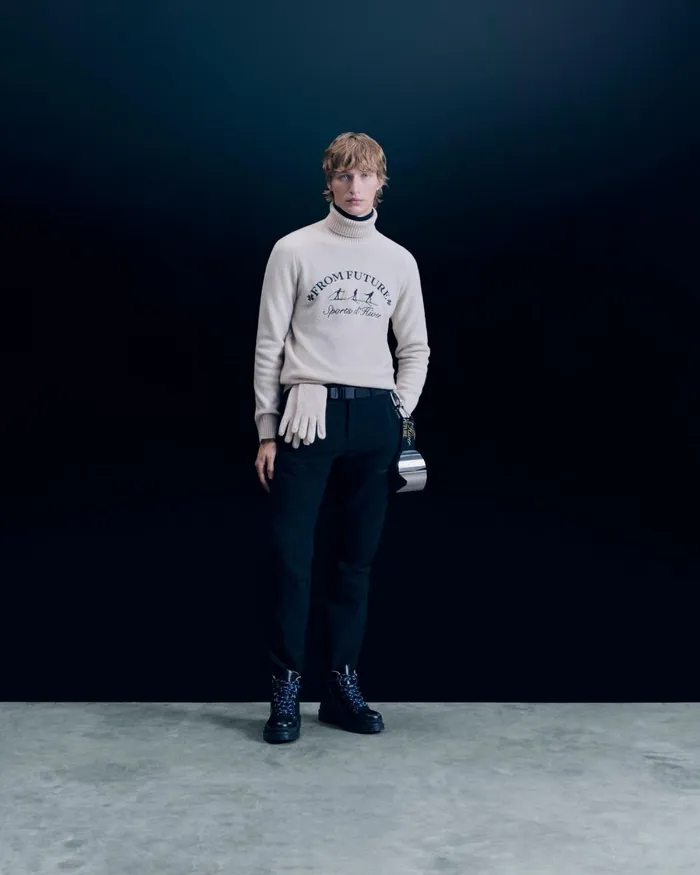 Men Cashmere Sweaters From Future Ski Club Turtleneck Sweater Sand