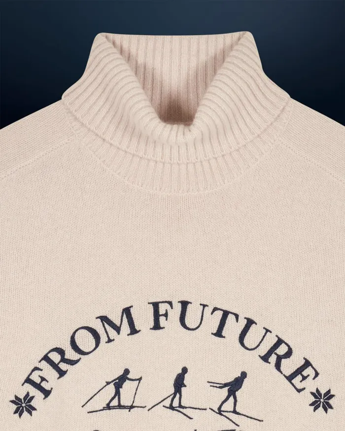 Men Cashmere Sweaters From Future Ski Club Turtleneck Sweater Sand