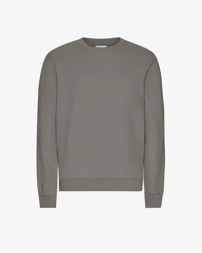 Men Crewneck Sweatshirts Colorful Standard Classic Organic Crew Misty Brown